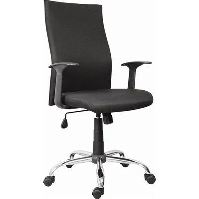 Irodai forgószék, szövetborítás, krómozott lábkereszt, 