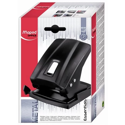 Lyukasztó, kétlyukú, 45 lap, fém, MAPED 