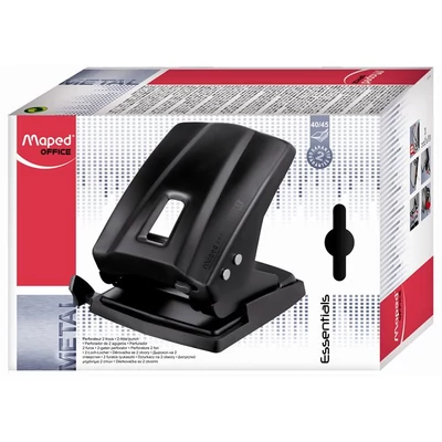 Lyukasztó, kétlyukú, 45 lap, fém, MAPED 