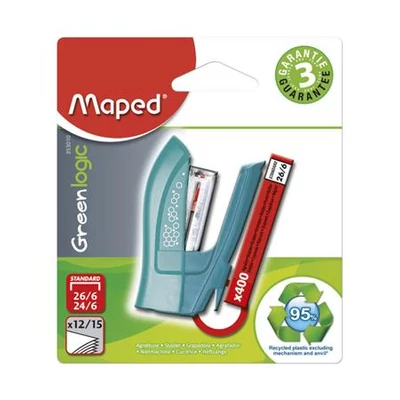 Tűzőgép, 24/6, 26/6, 12 lap, MAPED 