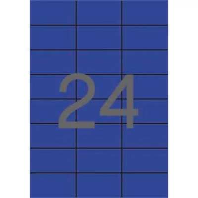 Etikett, 70x37 mm, színes, APLI, kék, 480 etikett/csomag