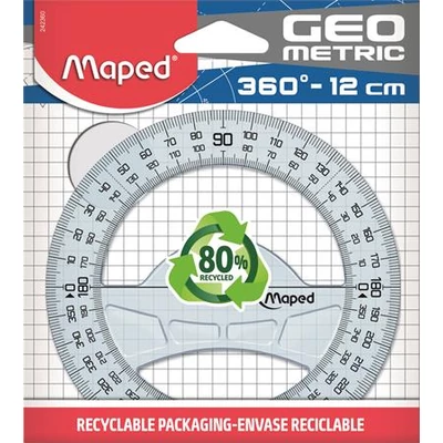 Szögmérő, műanyag, 360°, MAPED 