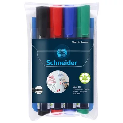 Tábla- és flipchart marker készlet, 2-3 mm, kúpos, SCHNEIDER 