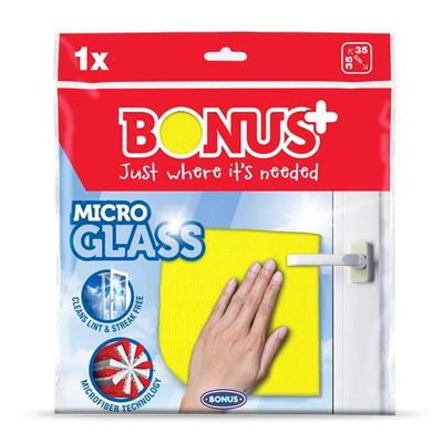 Ablaktörlő kendő, mikroszálas BONUS 