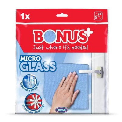 Ablaktörlő kendő, mikroszálas BONUS 