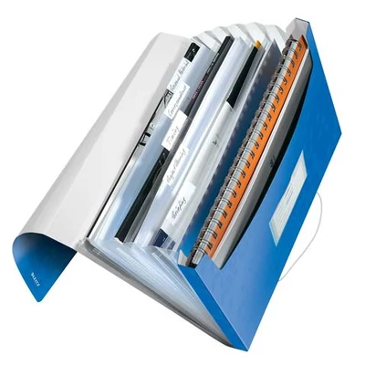 Harmonikamappa, A4, PP, 6 rekeszes, LEITZ 