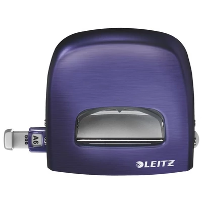 Lyukasztó, kétlyukú, 30 lap, fém, LEITZ 