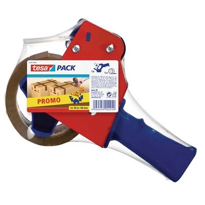Csomagzáró gép, 48 mm x 50 m „Strong” csomagolószalaggal, TESA 