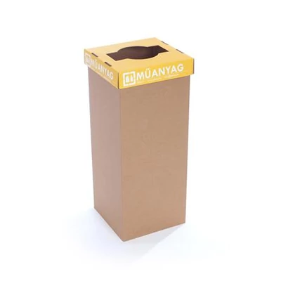 Szelektív hulladékgyűjtő, újrahasznosított, 50 l, RECOBIN 