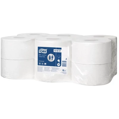 Toalettpapír, T2 rendszer, 2 rétegű, 19, 5 cm átmérő, Advanced 
