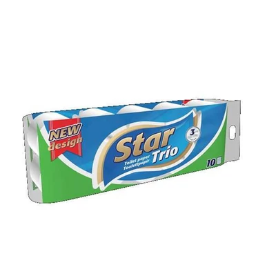 Toalettpapír, 3 rétegű, kistekercses, 10 tekercs, 