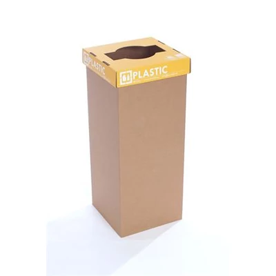 Szelektív hulladékgyűjtő, újrahasznosított, angol felirat, 50 l, RECOBIN 