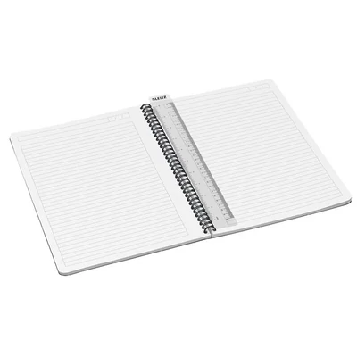 Spirálfüzet, A4, vonalas, 90 lap, PP borító, LEITZ 