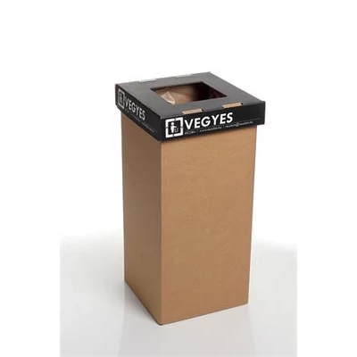 Szelektív hulladékgyűjtő, újrahasznosított, 20 l, RECOBIN 