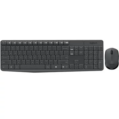 Egér- és billentyűzet készlet, vezeték nélküli, USB, HUN, LOGITECH 