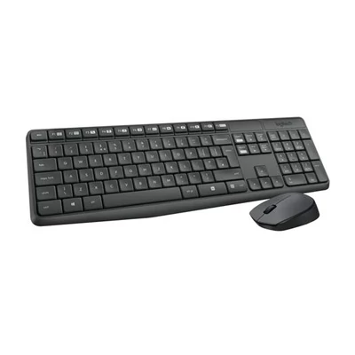 Egér- és billentyűzet készlet, vezeték nélküli, USB, HUN, LOGITECH 