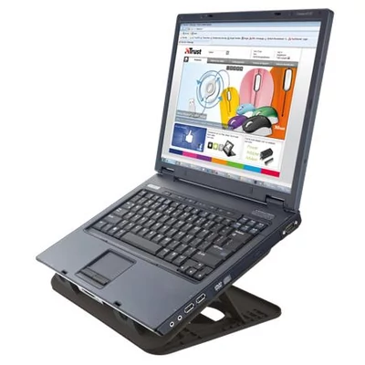Notebook állvány, ventilátorral, USB, TRUST 