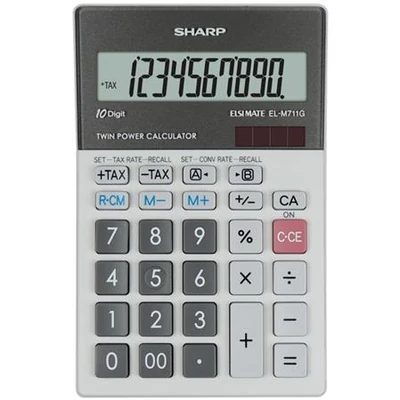 Számológép, asztali, 10 számjegy, SHARP 