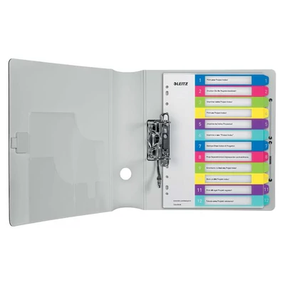 Regiszter, műanyag, A4 Maxi, 1-12, LEITZ 