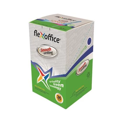Golyóstoll, 0,25 mm, nyomógombos, FLEXOFFICE 