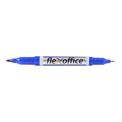 Alkoholos marker, 0,4/1,0 mm, kúpos, kétvégű, FLEXOFFICE 