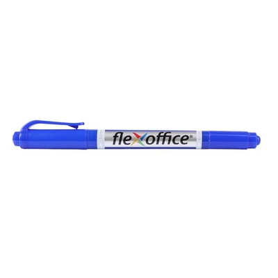 Alkoholos marker, 0,4/1,0 mm, kúpos, kétvégű, FLEXOFFICE 