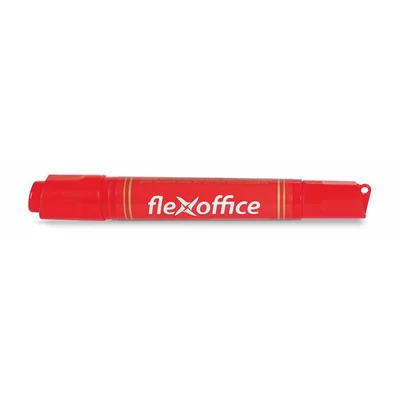 Alkoholos marker, 0,8/6,0 mm, kúpos/vágott, kétvégű, FLEXOFFICE 