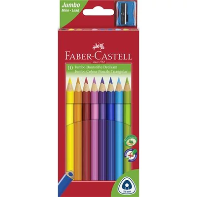 Színes ceruza készlet, háromszögletű, FABER-CASTELL 