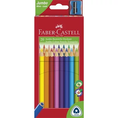 Színes ceruza készlet, háromszögletű, FABER-CASTELL 