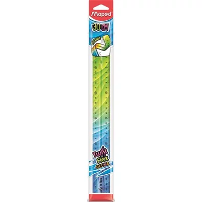 Vonalzó, műanyag, 30 cm, MAPED 