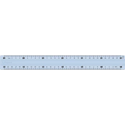 Vonalzó, műanyag, törhetetlen, 30 cm, MAPED 