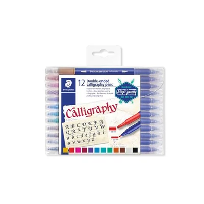 Kalligrafikus marker készlet, 2,0/3,5 mm, kétvégű, STAEDTLER 