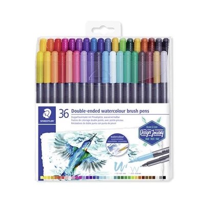 Ecsetirón készlet, 0,5-0,8/1,0-6,0 mm, kétvégű, STAEDTLER 
