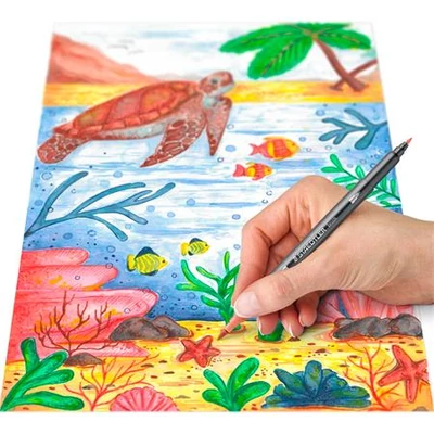 Ecsetirón készlet, 0,5-0,8/1,0-6,0 mm, kétvégű, STAEDTLER 