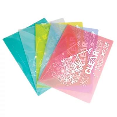 Irattartó tasak, A4, PP, patentos, 180 mikron, FLEXOFFICE 