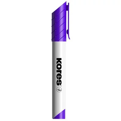 Tábla- és flipchart marker, 3 mm, kúpos, KORES 