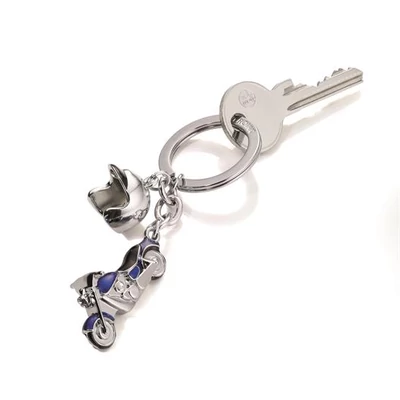 Kulcstartó, 2 charm dísszel, SWAROVSKI® kristályokkal, TROIKA 