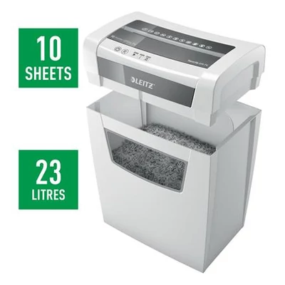 Iratmegsemmisítő, konfetti, 10 lap, LEITZ  