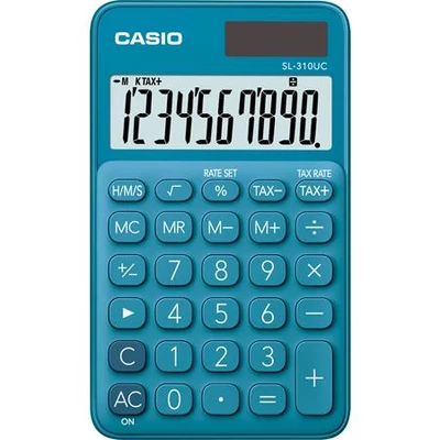 Zsebszámológép, 10 számjegy, CASIO 
