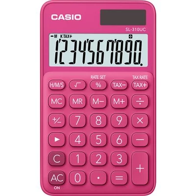 Zsebszámológép, 10 számjegy, CASIO 