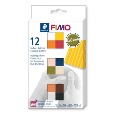 Gyurma, készlet, 12x25 g, égethető, FIMO 
