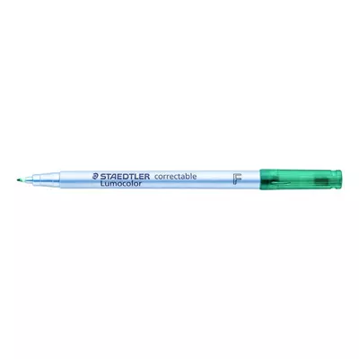 Alkoholmentes marker, OHP, 0,6 mm, STAEDTLER "Lumocolor® 305 F", zöld
