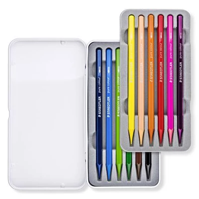Akvarell ceruza készlet, hatszögletű, fémdobozos, STAEDTLER® 