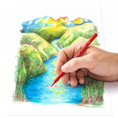 Akvarell ceruza készlet, hatszögletű, fémdobozos, STAEDTLER® 