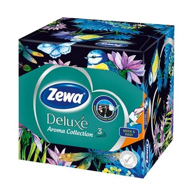 Papír zsebkendő, 3 rétegű, 60 db, ZEWA 