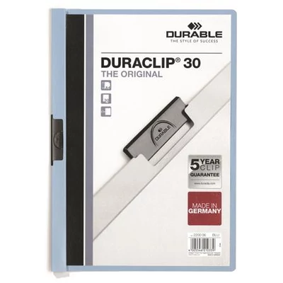 Gyorsfűző, klipes, A4, DURABLE 
