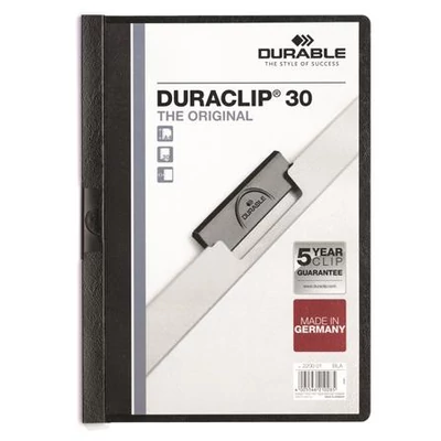 Gyorsfűző, klipes, A4, DURABLE 
