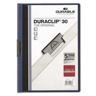Gyorsfűző, klipes, A4, DURABLE 