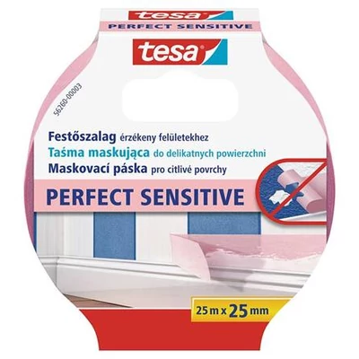 Festő- és mázolószalag, érzékeny felületekhez, 25 mm x 25 m, TESA 