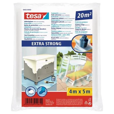 Takarófólia, lépésálló, extra erős, 5 m x 4 m, TESA 